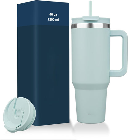 Everyday Tumbler - Insulated Water Bottle with Handle & Straw Lid for Campus, Gym & Outdoor Adventures