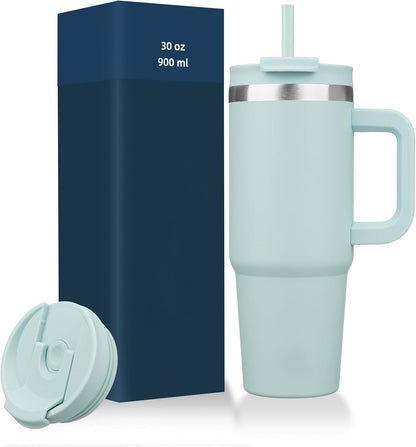 Everyday Tumbler - Insulated Water Bottle with Handle & Straw Lid for Campus, Gym & Outdoor Adventures