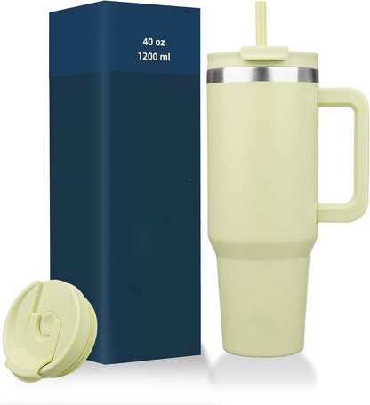 Everyday Tumbler - Insulated Water Bottle with Handle & Straw Lid for Campus, Gym & Outdoor Adventures