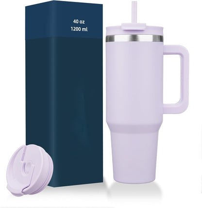 Everyday Tumbler - Insulated Water Bottle with Handle & Straw Lid for Campus, Gym & Outdoor Adventures
