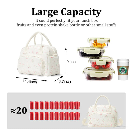 Campus Cooler Tote - Insulated Lunch Bag for School, Work & Outdoor Adventures