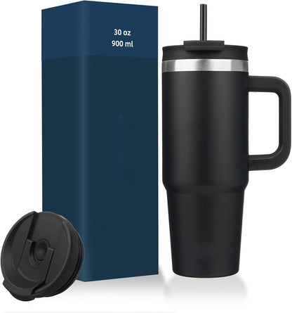 Everyday Tumbler - Insulated Water Bottle with Handle & Straw Lid for Campus, Gym & Outdoor Adventures