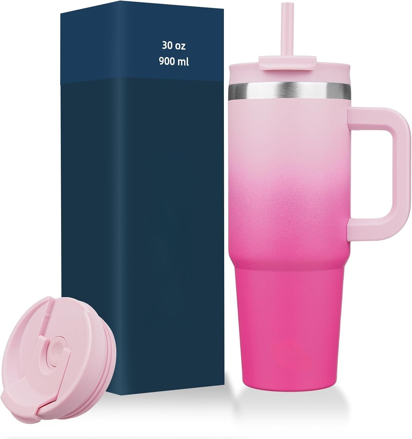 Everyday Tumbler - Insulated Water Bottle with Handle & Straw Lid for Campus, Gym & Outdoor Adventures