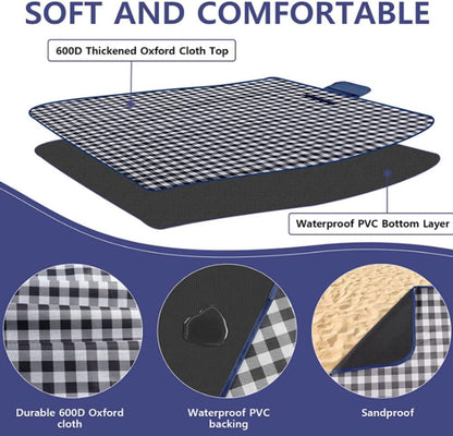 Outdoor Escape Blanket - Waterproof & Sandproof Picnic Mat For Beach, Campus & Camping