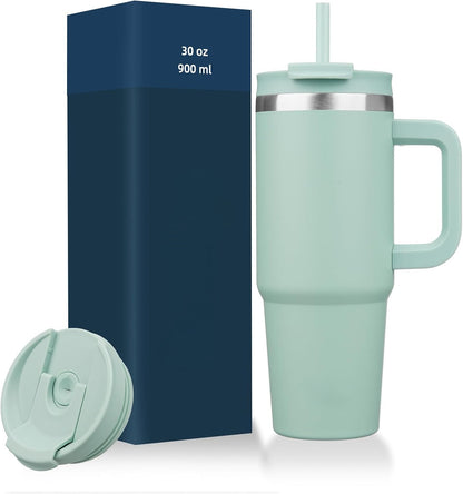 Everyday Tumbler - Insulated Water Bottle with Handle & Straw Lid for Campus, Gym & Outdoor Adventures
