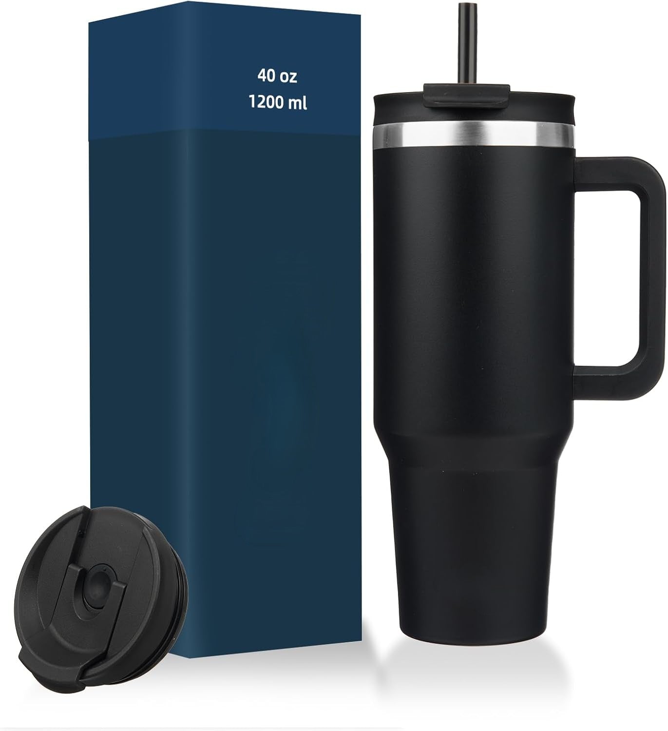 Everyday Tumbler - Insulated Water Bottle with Handle & Straw Lid for Campus, Gym & Outdoor Adventures