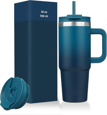 Everyday Tumbler - Insulated Water Bottle with Handle & Straw Lid for Campus, Gym & Outdoor Adventures