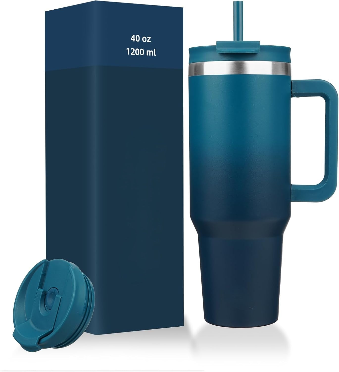 Everyday Tumbler - Insulated Water Bottle with Handle & Straw Lid for Campus, Gym & Outdoor Adventures