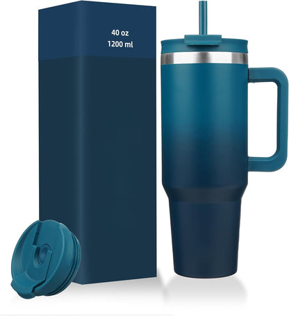 Everyday Tumbler - Insulated Water Bottle with Handle & Straw Lid for Campus, Gym & Outdoor Adventures