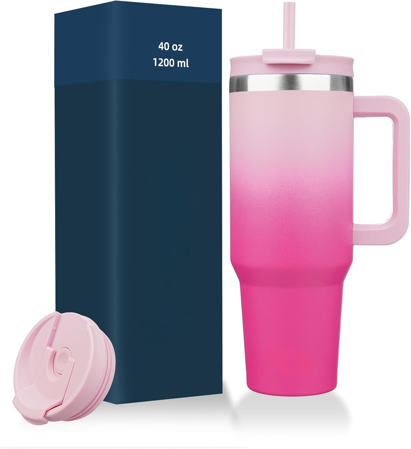 Everyday Tumbler - Insulated Water Bottle with Handle & Straw Lid for Campus, Gym & Outdoor Adventures