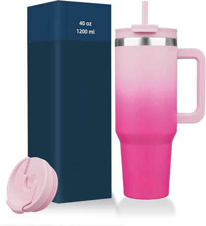 Everyday Tumbler - Insulated Water Bottle with Handle & Straw Lid for Campus, Gym & Outdoor Adventures