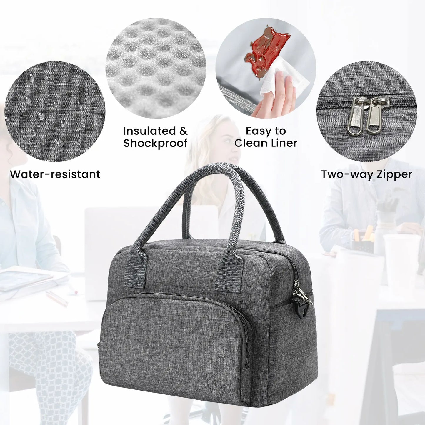 Campus Cooler Tote - Insulated Lunch Bag for School, Work & Outdoor Adventures